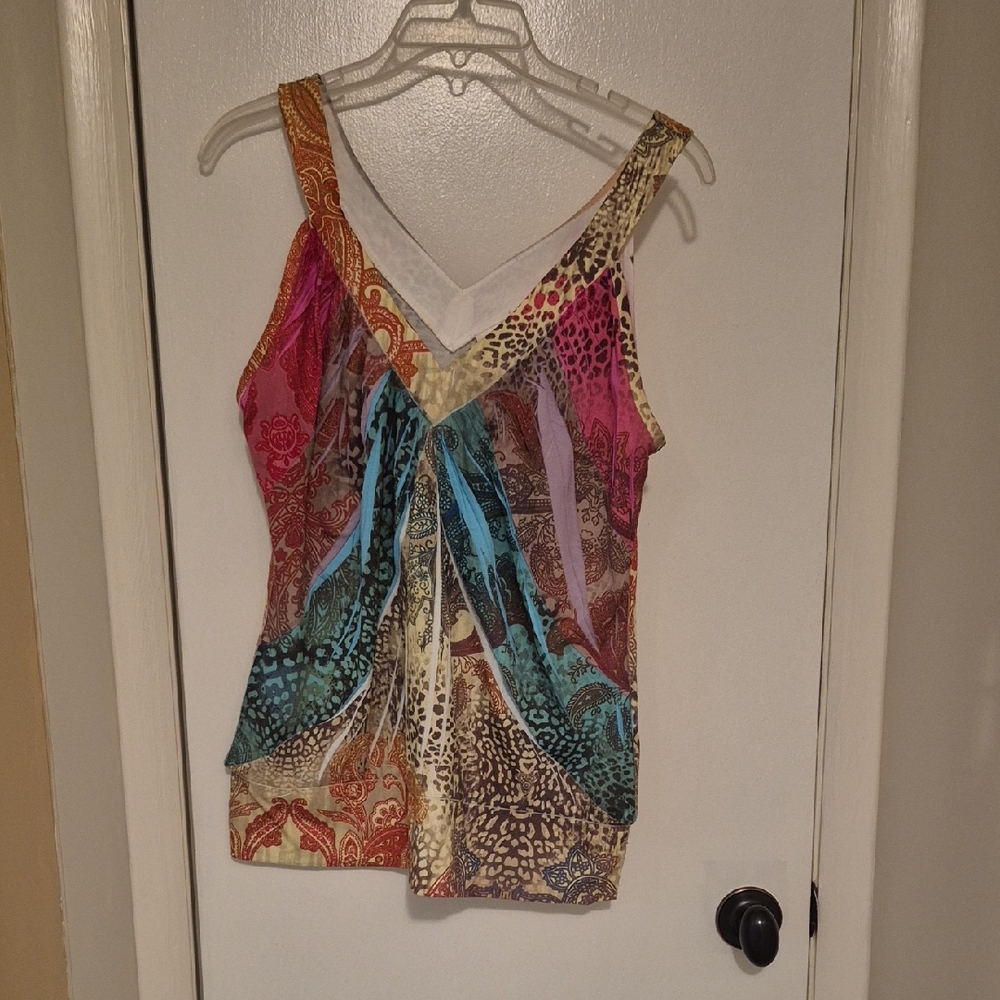 Cato Multicolor Animal Print Top